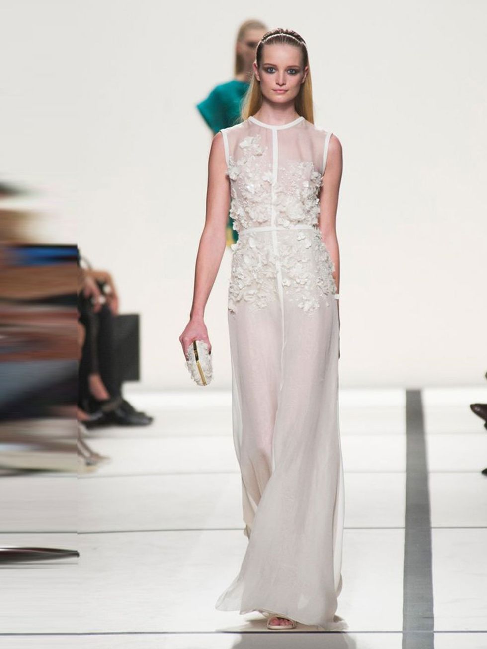 <p><a href="http://www.elleuk.com/catwalk/designer-a-z/elie-saab/spring-summer-2014/collection">Elie Saab</a>, Spring/ Summer 2014.</p><p>This is barely there, with big impact. Concentrated, decorative detail results in a light-as-air full length, that do
