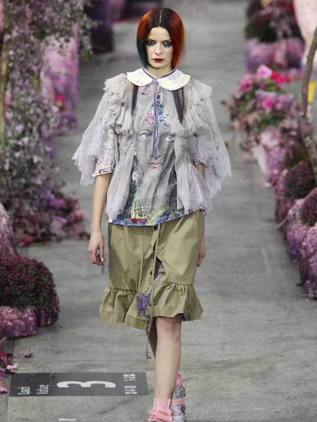 <p>As we reached the top of the seemingly endless ramp at Topshops show space for Meadham Kirchhoff we could hear the sound of Tchaikovskys Dance Of The Sugar Plum Fairy. And as we got closer to the catwalk we could see that it had been filled with sh