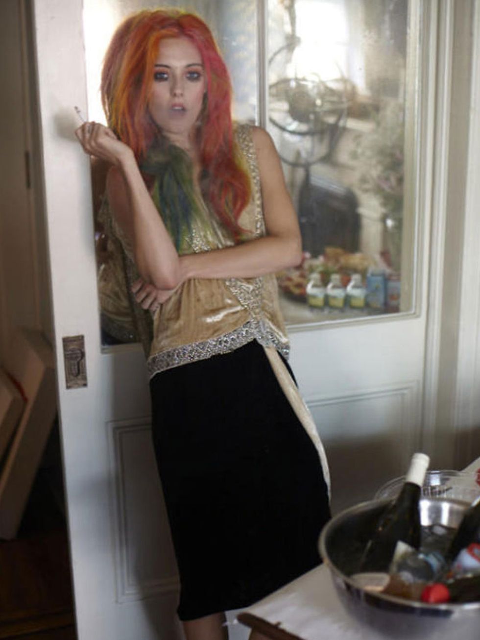 <p>Chloe Norgaard modelling Courtney Love's new line</p>
