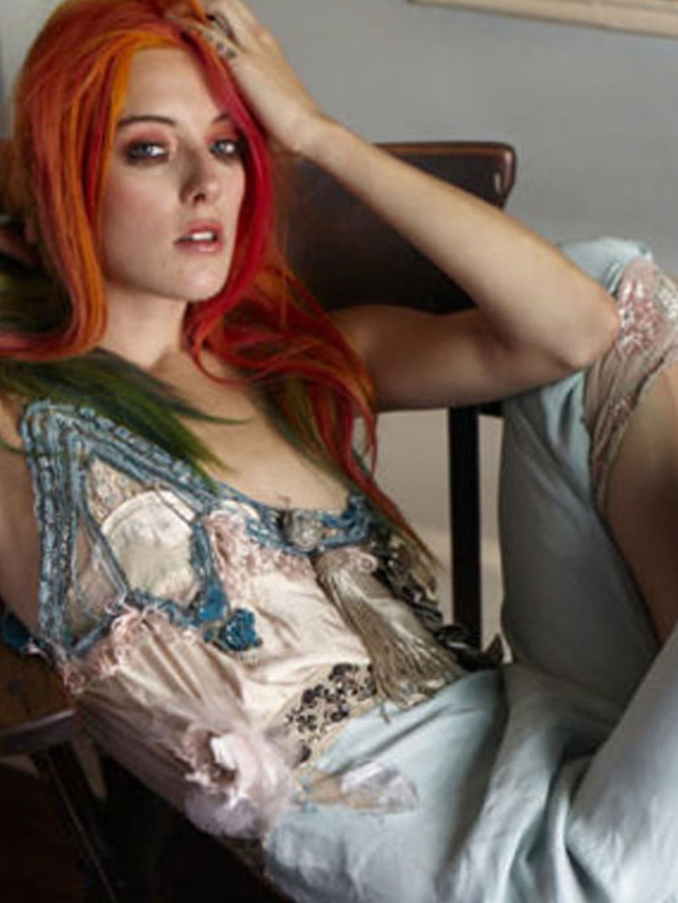 <p>Chloe Norgaard modelling Courtney Love's new line</p>
