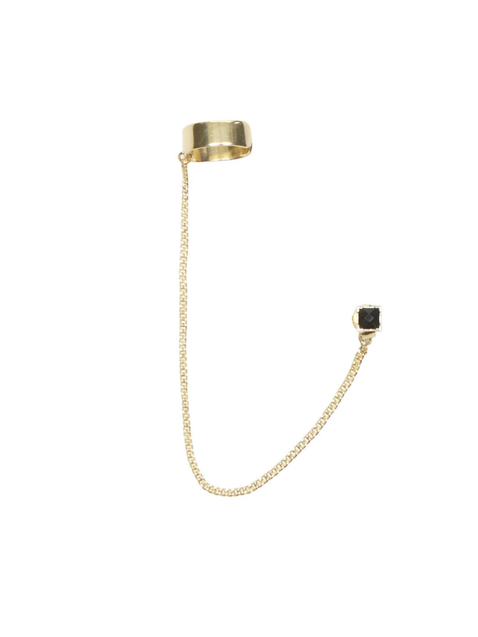 <p>Slick, tough-look gold jewellery is the jewellery trend of the season with ear cuffs having a major moment on (and now off) the catwalk <a href="http://www.allsaints.com/women/new/">AllSaints</a> gold ear cuff, £15</p>