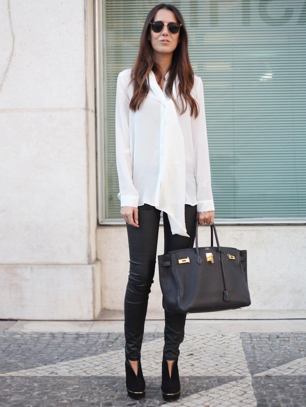 <p>Sara, Works in fashion.Hermes shirt and bag, vintage shoes.</p>