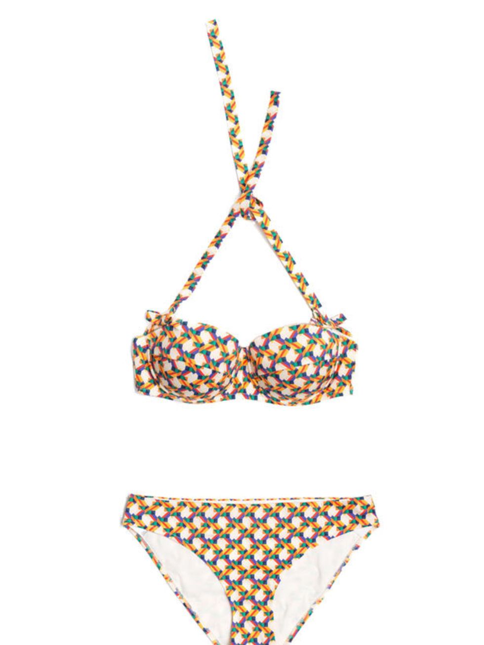 <p>Shake up your swimwear collection and make a splash with Giles Deacons retro printed bikini... Giles printed bikini top, £175 and briefs, £135, at <a href="http://www.chucsdiveshop.com/shop/dive/ladieswear/swimwear/giles-bikini-top.html">Chucs</a></p>