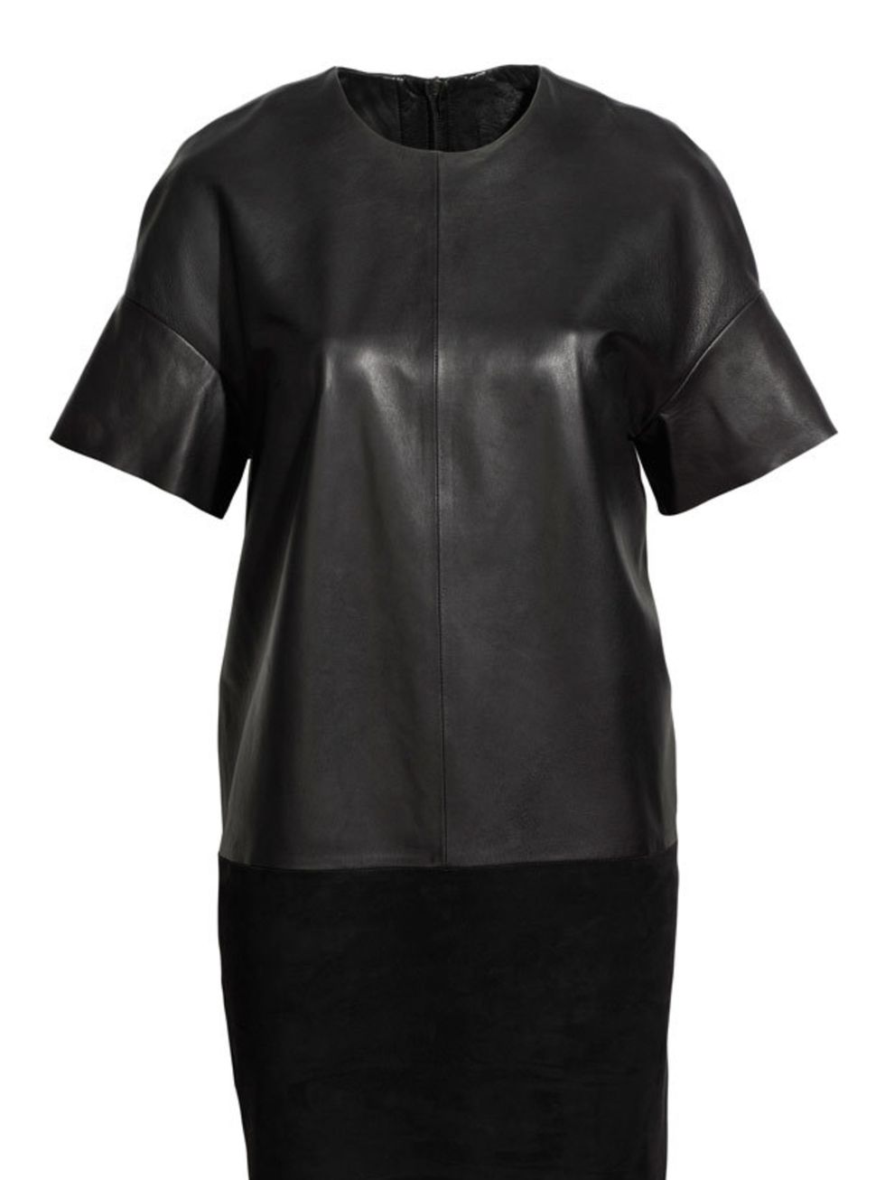 <p>With this on-trend shift in store plus a pop-up shop in Selfridges its no wonder Leigh Lezark is creating an edit of her favourite pieces for the high street label H&amp;M leatehr shift dress, £79.99, for stockists call 0844 736 900</p>