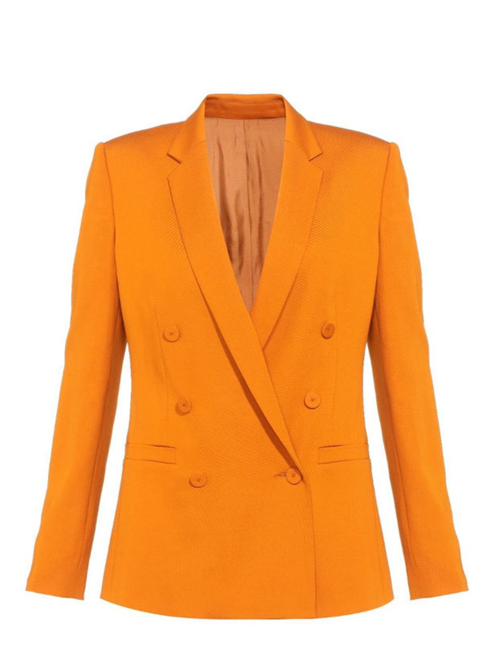 <p>Never underestimate the power of a good jacket. With the help of a Savile Row tailor, Whistles has created the perfect power blazer <a href="http://www.whistles.co.uk/fcp/categorylist/dept/shop?resetFilters=true">Whistles</a> orange blazer, £195</p>