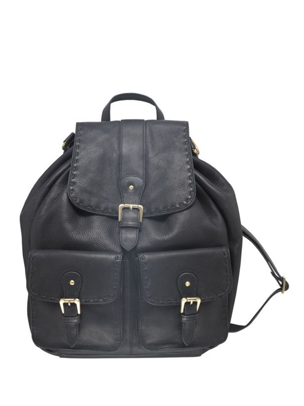 <p>Master cool-girl style whilst revving up your off-duty attire with this luxe leather rucksack <a href="http://www.lauraashley.com/bags+purses/black-leather-rucksack-bag/invt/bg017/">Laura Ashley</a> leather rucksack, £100</p>