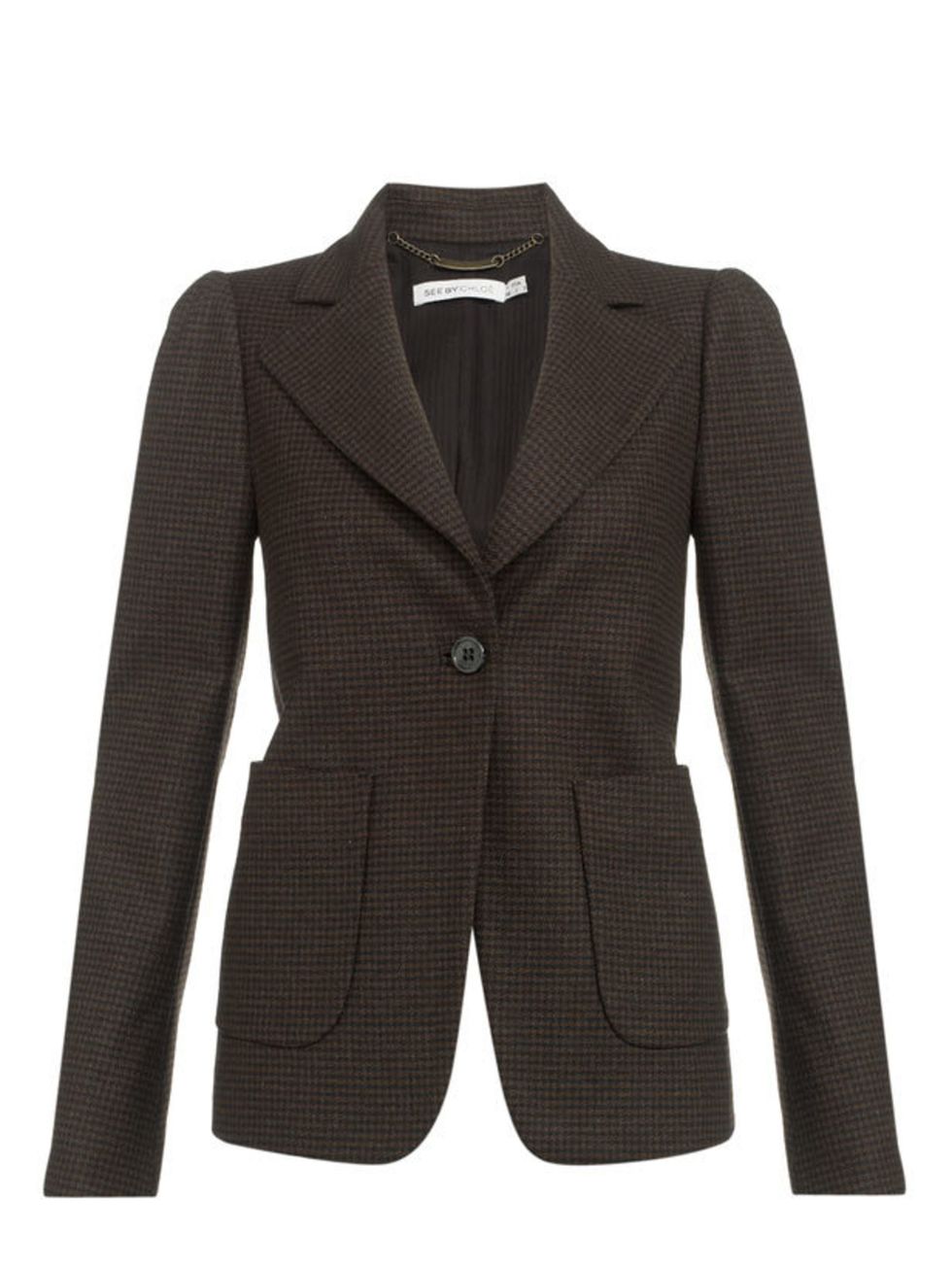 <p>See by Chloé tweed jacket, £499, at <a href="http://www.harrods.com/product/see-by-chloe/tweed-blazer/000000000002460708?dept=az&amp;cat1=b-see-by-chloe&amp;cat2=b-see-by-chloe-all">Harrods</a></p>