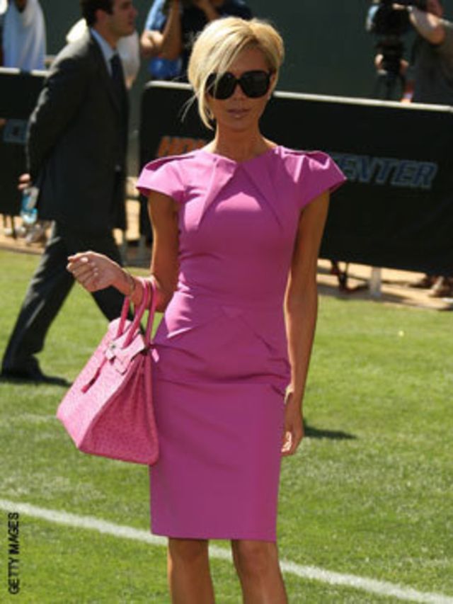 <p>And what were we most fascinated with? The clothes, of course! At the moment Posh is sporting the most fabulous selection of ladylike, prim fitted dresses by British labels such as Roland Mouret (he created this lovely pink number) and Giles, to name b