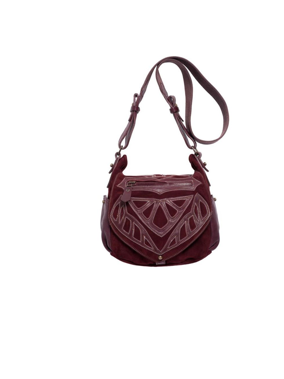 <p>Isabel Marant embroidered bag, £630, Available from Selfridges, for stockists call 0800 123 400</p>