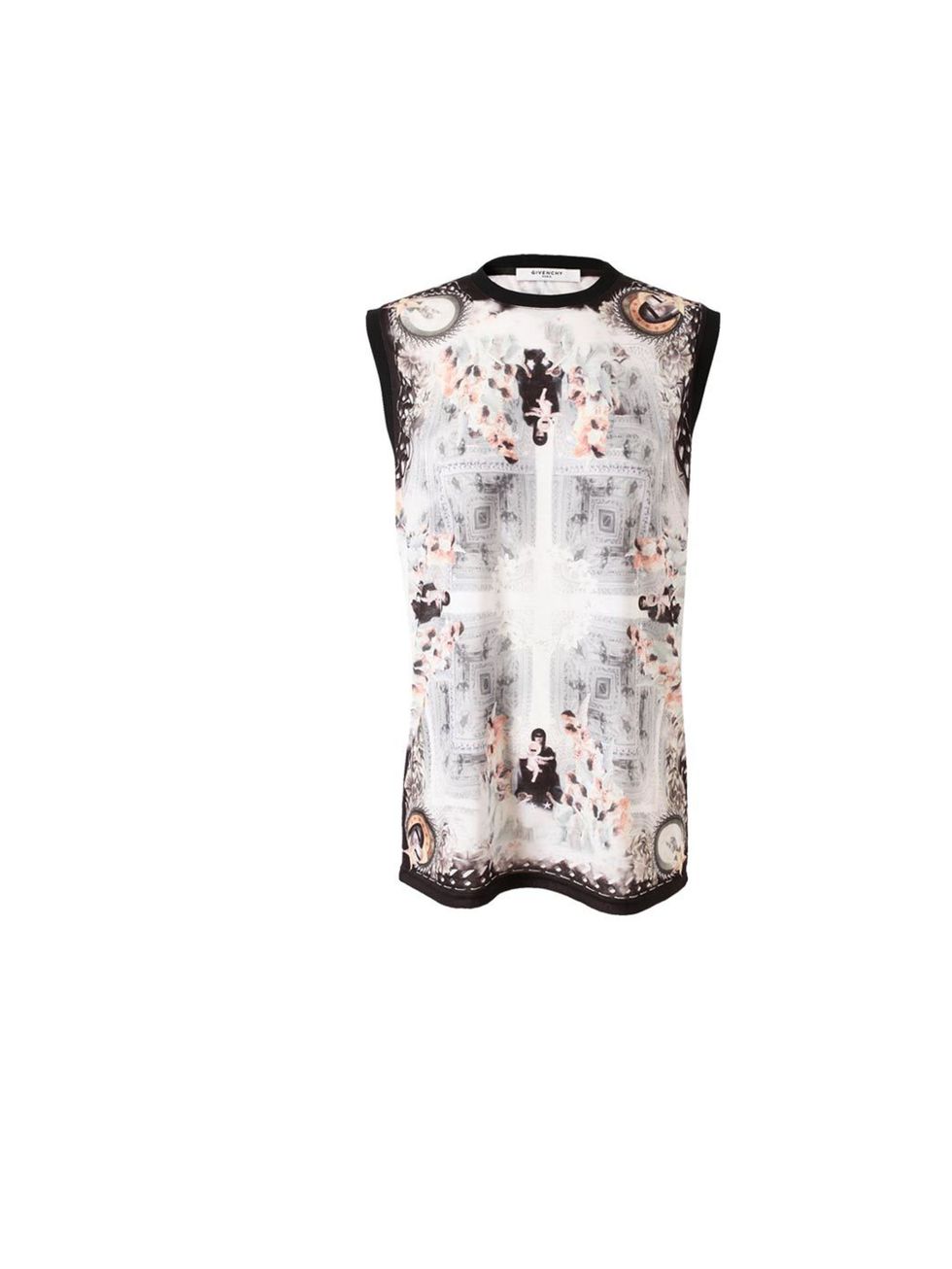 <p>Be a walking work of art with this Renaissance-print Givenchy T-shirt, £335, at <a href="http://www.brownsfashion.com/product/014O25680006/029/renaissance-printed-stretchjersey-tank">Browns Fashion</a></p>