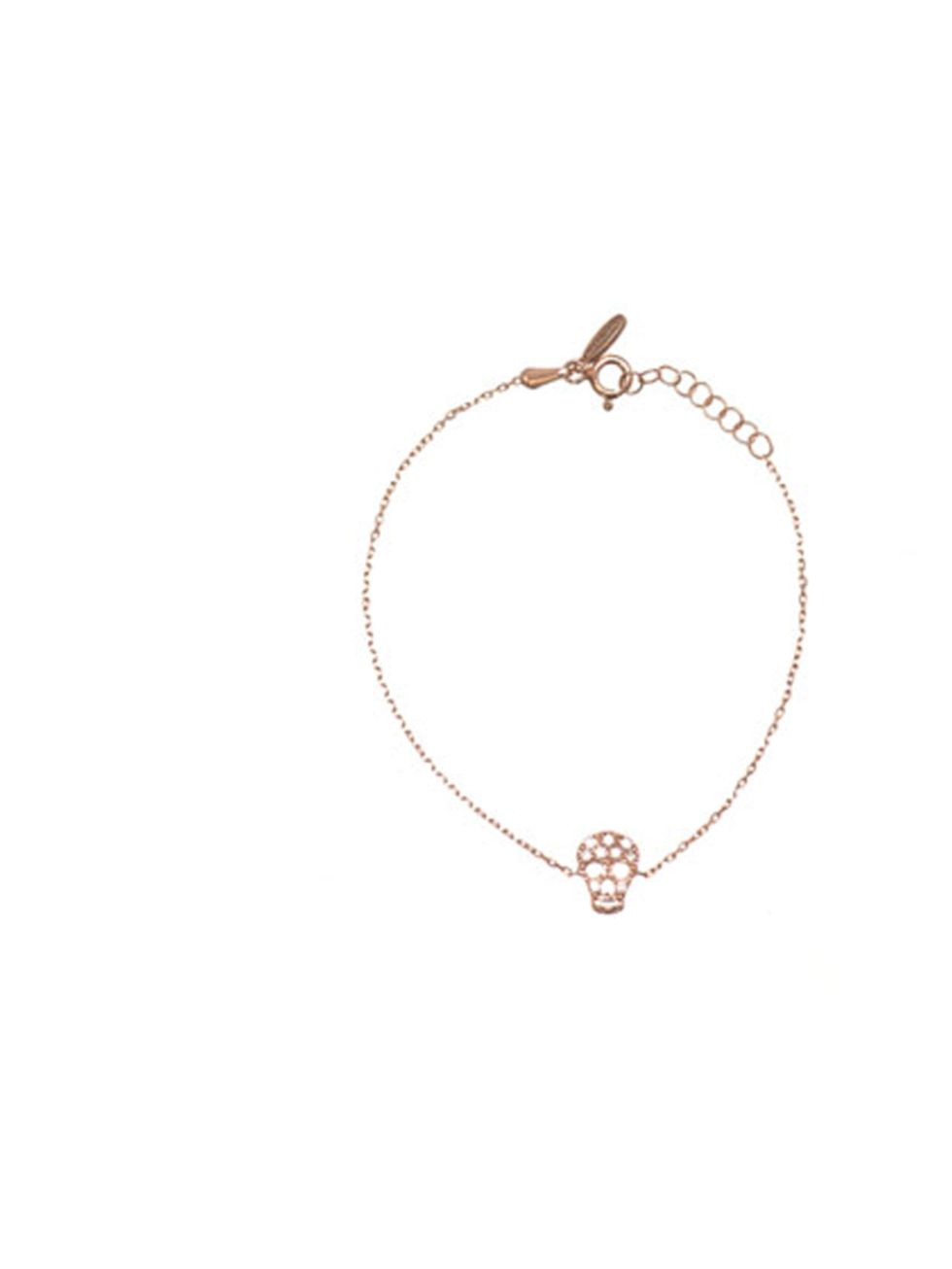 <p>Pretty yet subversive, this delicate charm bracelet will add a directional feel to your everyday look Aamaya by Priyanka skull charm braceet, £110, at Matches</p><p><a href="http://shopping.elleuk.com/browse?fts=aamaya+skull+bracelet">BUY NOW</a></p>