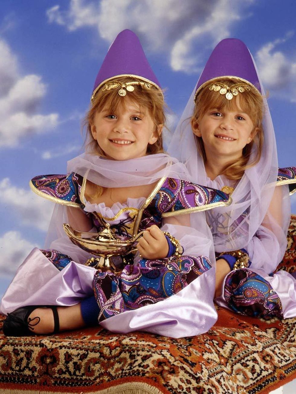 Mary-Kate and Ashley Olsen during the 90s
