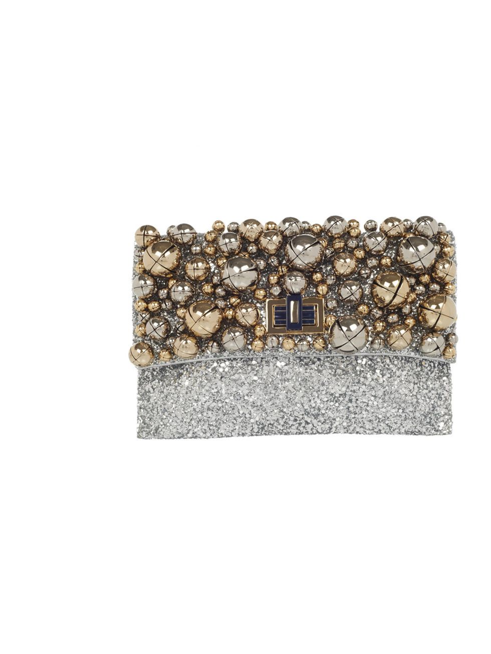<p>Anya Hindmarch 'Valorie Bells' clutch, £895</p><p><a href="http://www.anyahindmarch.com/prod/Clutch/Handbags/Valorie_Bells_Glitter_Fabric/44192/">BUY NOW </a></p>