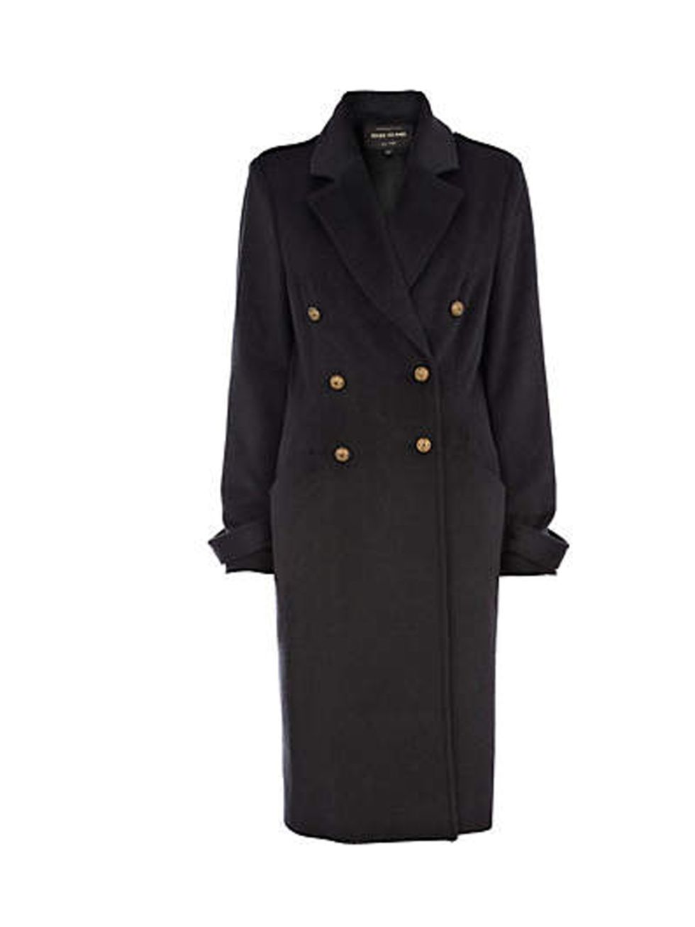 <p>Take your cue from the catwalk and layer a mannish military coat over leather trousers and a luxe roll neck  finish with heels and clutch, naturally <a href="http://www.riverisland.com/women/coats--jackets/coats/Black-military-maxi-coat-632216">River