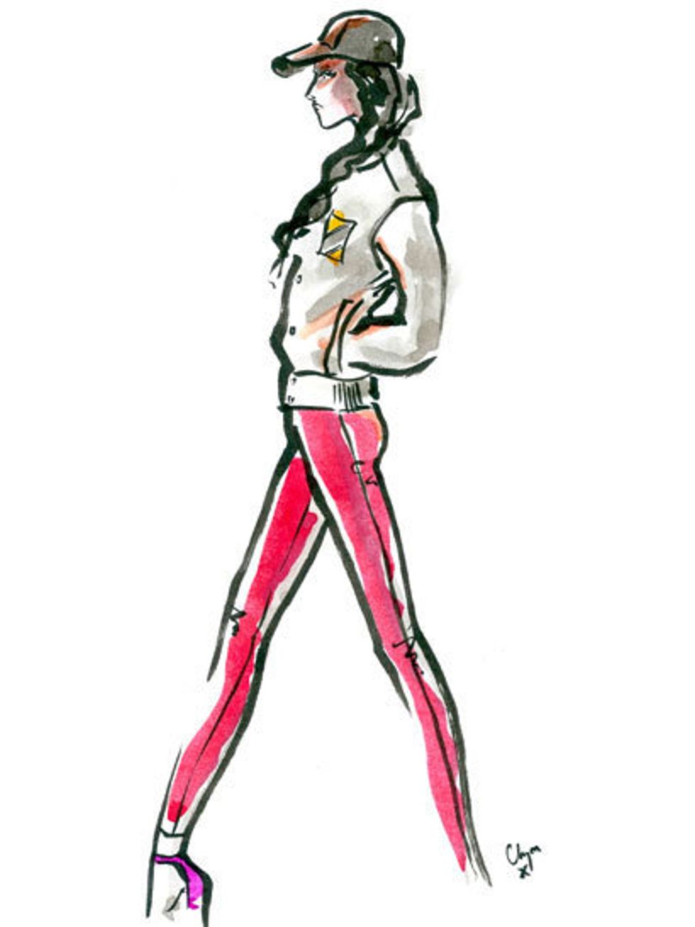 <p>A Zoe Jordan spring 2013 look illustrated by Clym Evernden</p>