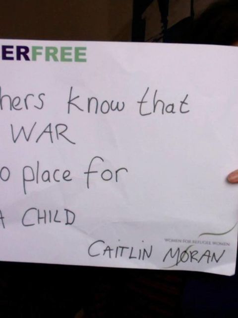 Caitlin Moran
(@caitlinmoran)
'My message for @4refugeewomen's #99women on #IWD2016 :'