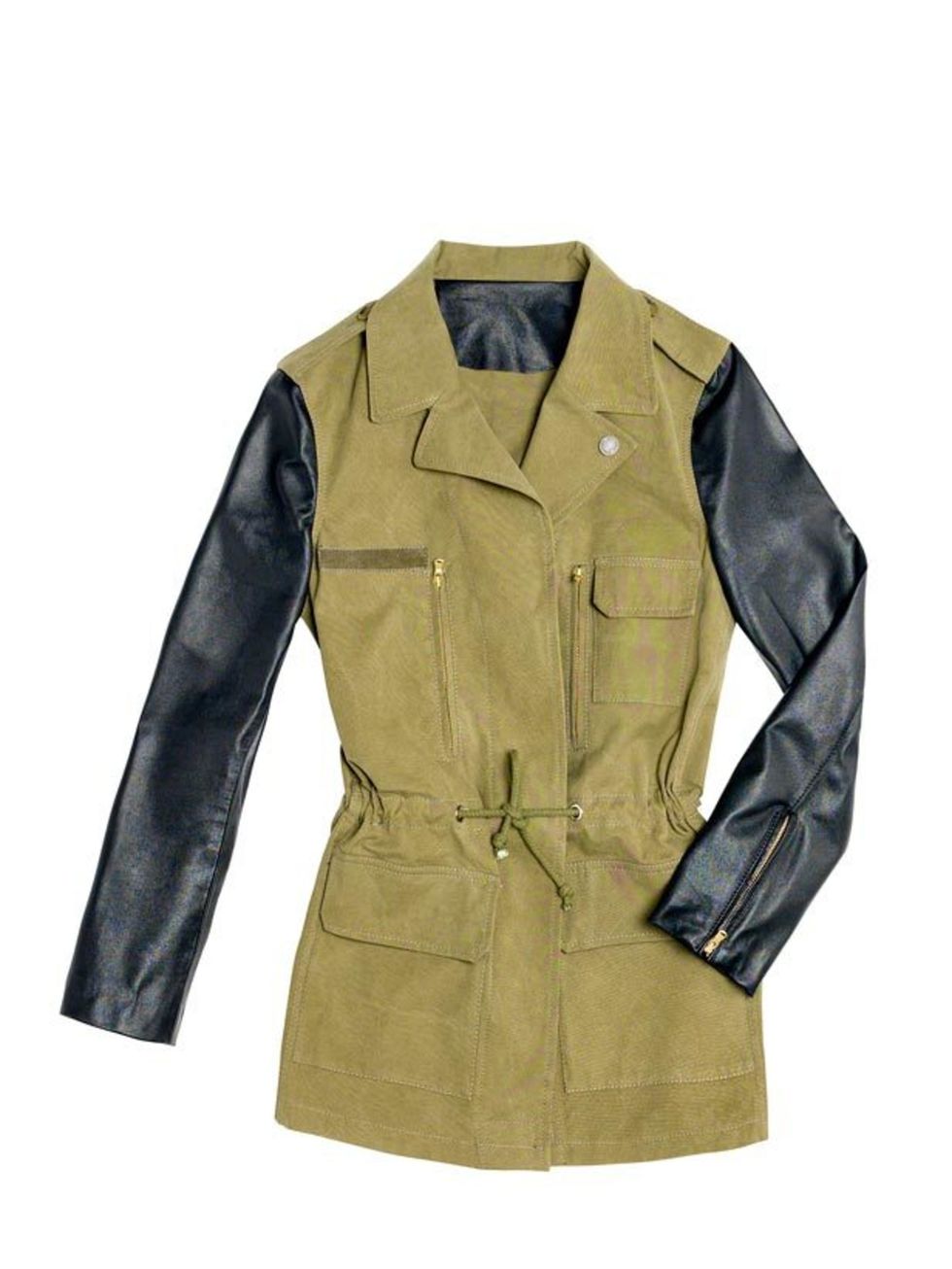 <p>Every wardrobe needs a utilitarian jacket, and Zaras luxe take on the staple is by the far the best on offer this autumn <a href="http://www.zara.com/webapp/wcs/stores/servlet/product/uk/en/zara-W2011/120003/533512/SHARIANA%2BWITH%2BLEATHER%2BSLEEVES