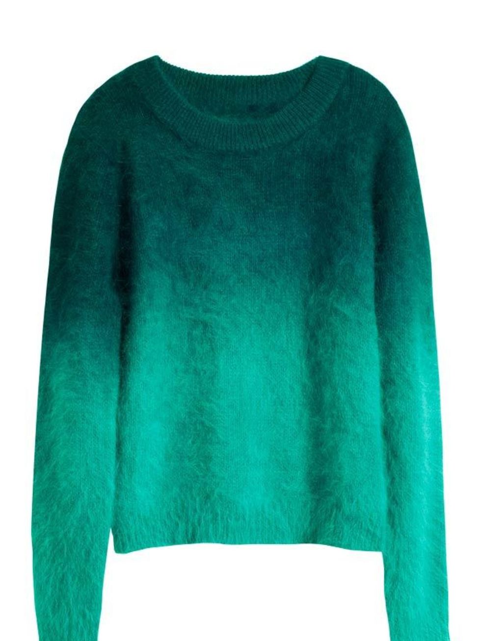 <p>Every wardrobe needs a great statement knit, so head to H&amp;M for this weeks bold offering... H&amp;M green jumper, £24.99, for stockists call 0207 323 2211</p>