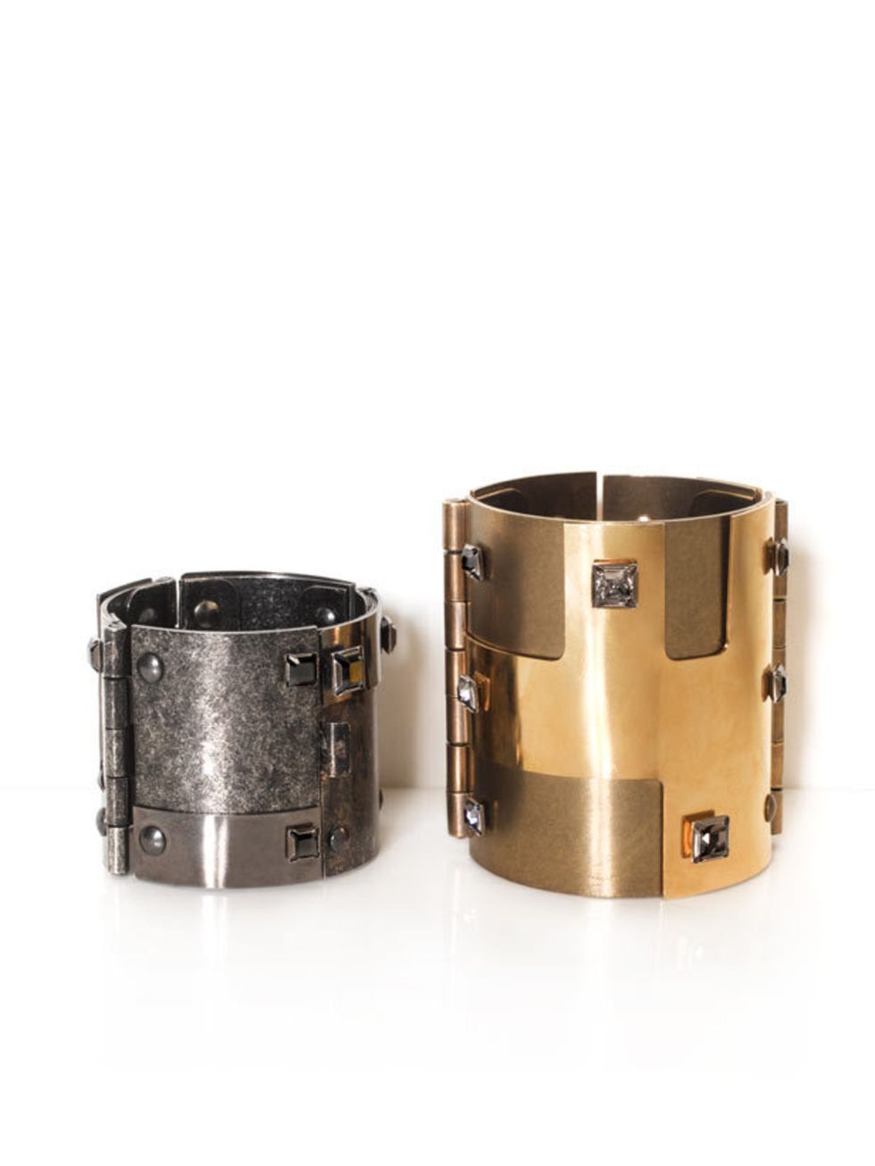 <p>Lanvin cuffs, from £510, for stockist calls 0207 491 1839</p>