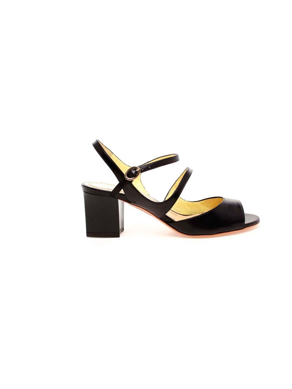 <p>These sandals have the perfect mid-heel height weve been lusting over this season with a nod to 1960s London, and would work with everything from tom-boy tailoring to a pretty skirt.</p><p>Pollini Patent and Matte Leather Sandals, £375 at <a href="htt