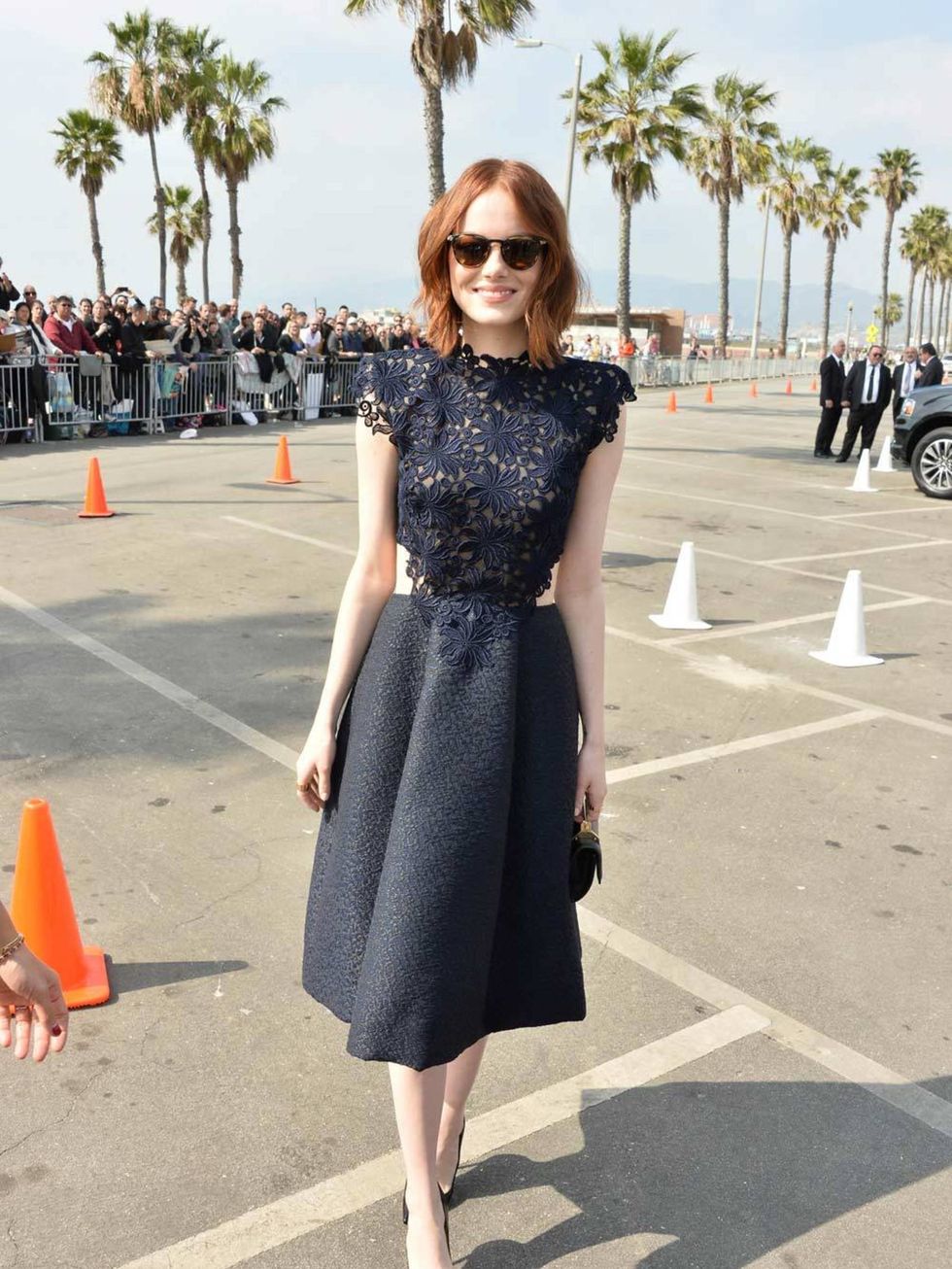 Emma Stone at the 2015 Film Independent Spirit Awards in California, february 2015.