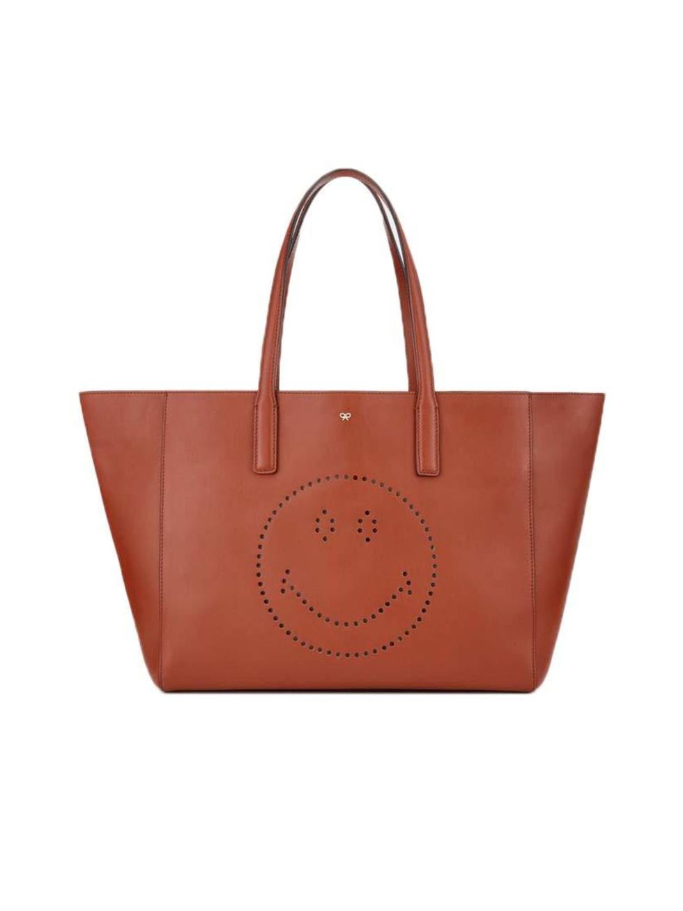 <p>Tote bag seeks companionship and more. GSOH a must.</p>

<p><a href="http://www.anyahindmarch.com/Just-Arrived/Smiley-Shopper-Featherweight-Ebury/Burnt-Orange-5050925893398.html?start=19&cgid=Just%20Arrived" target="_blank">Anya Hindmarch</a> bag, £795
