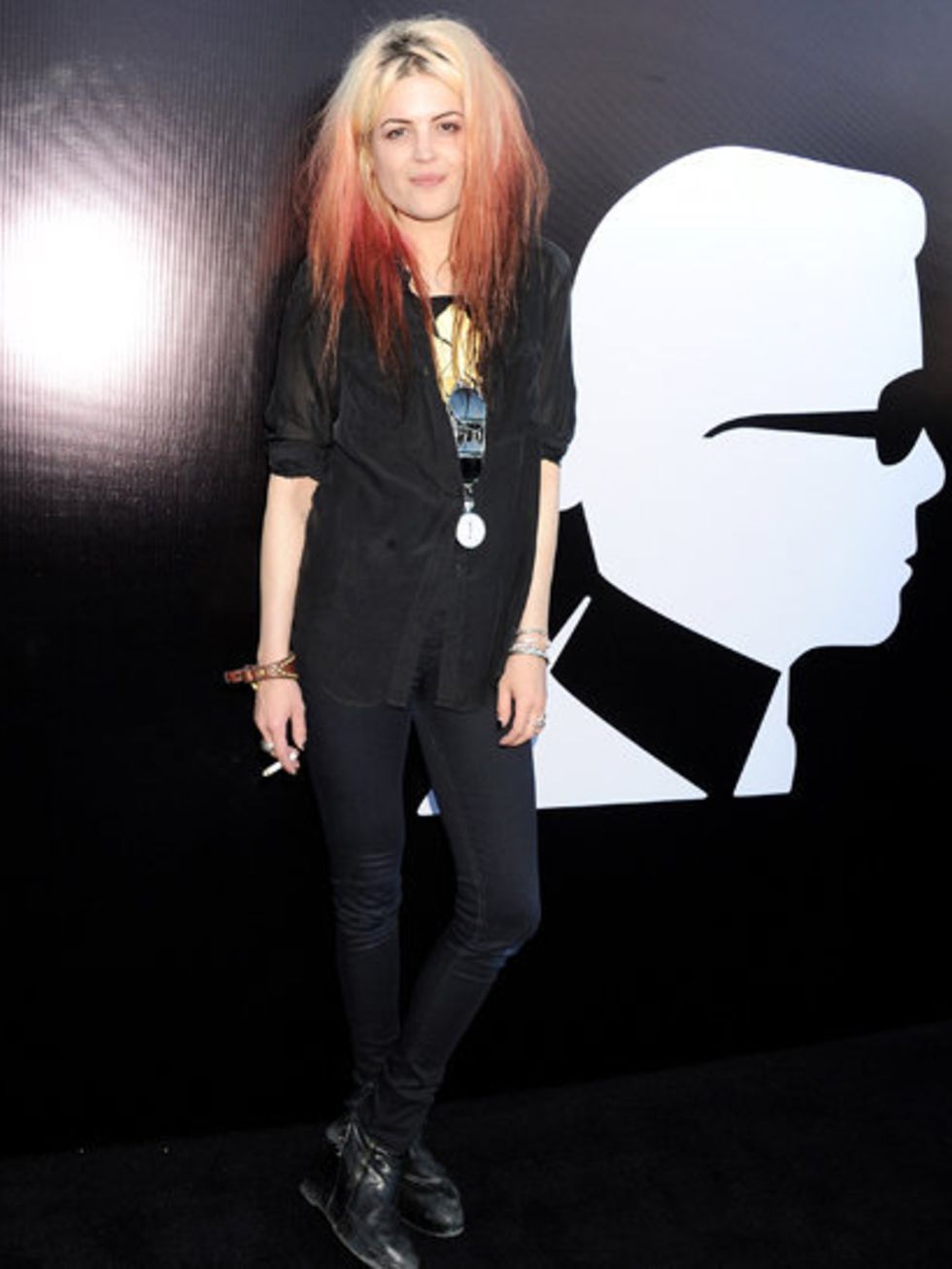 <p>Alison Mosshart DJd at the launch party on Selfridges' roof</p>