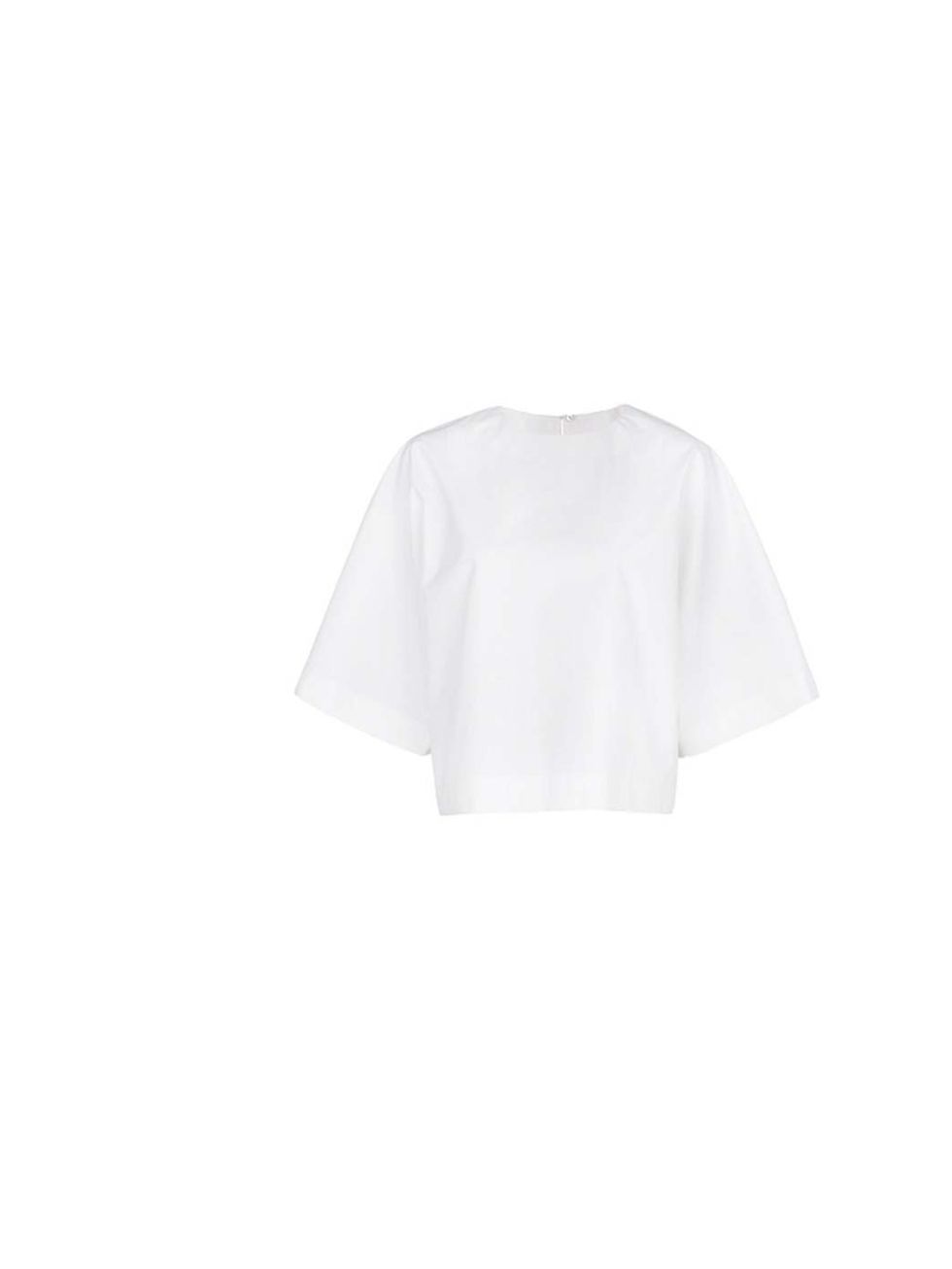 <p>Balance out the voluminous silhouette of this crisp white top with skinny jeans or tailored trousers.</p><p><a href="http://shop.mango.com/GB/p0/mango/new/premium---poplin-flared-blouse/?id=21080261_OW&n=1&s=nuevo&ident=0__0_0_1389646024722&ts=13896460