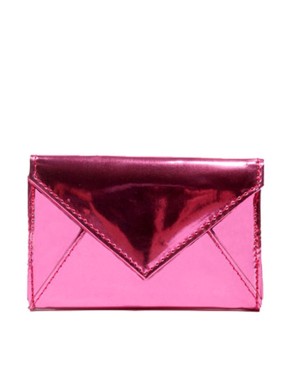 <p>Pink and metallic? This is the perfect party purse <a href="http://www.urbanoutfitters.co.uk/foil-mini-envelope-purse/invt/5770463413504/&amp;bklis">Urban Outfitters</a> pink foil purse, £12</p>
