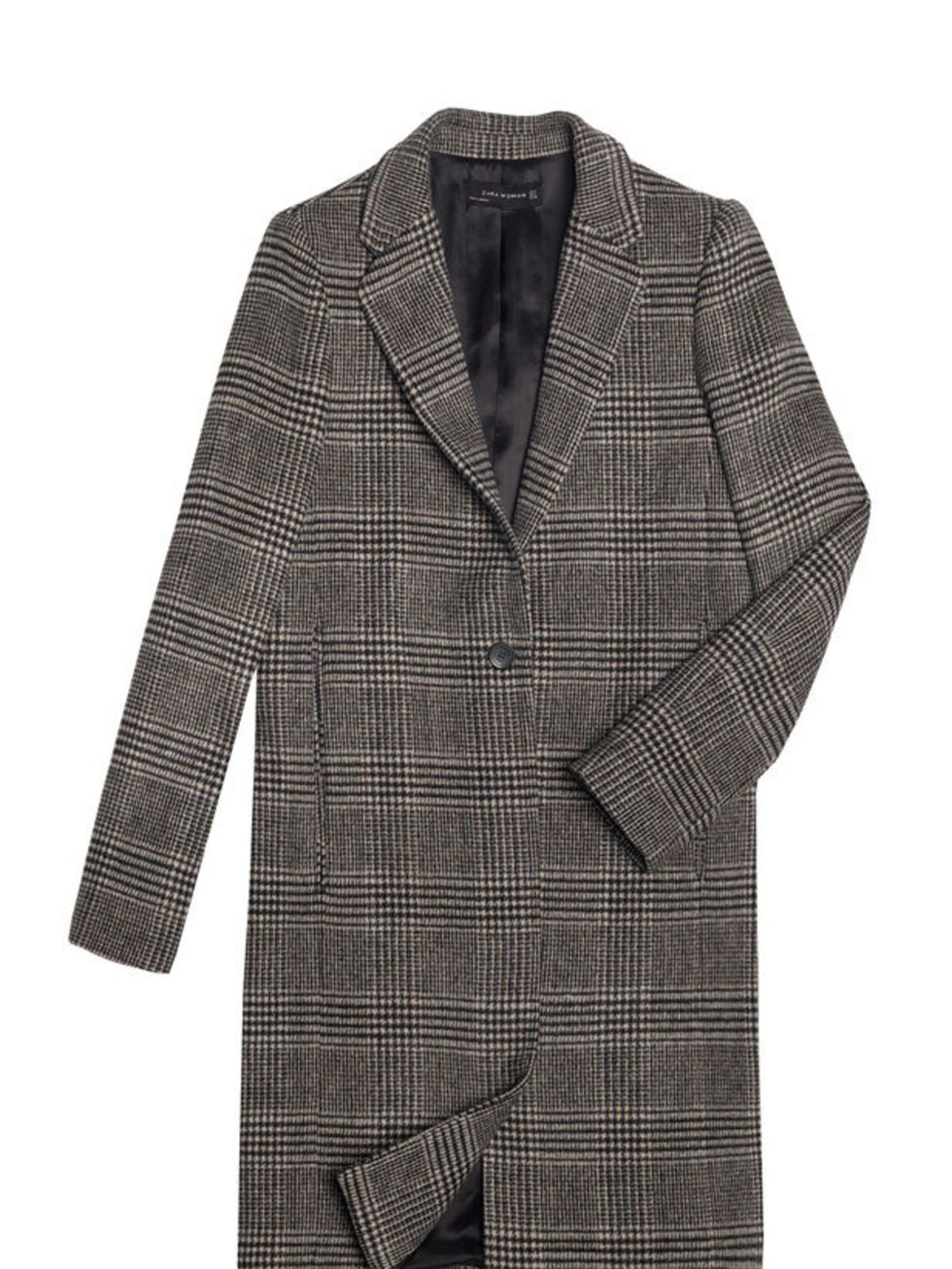 <p>The Prince of Wales check has always been a style classic but Yves Saint Laurents catwalk reinterpretation has given it a new lease of life. Get your heritage fix with this Zara coat <a href="http://www.zara.com/webapp/wcs/stores/servlet/product/uk/e