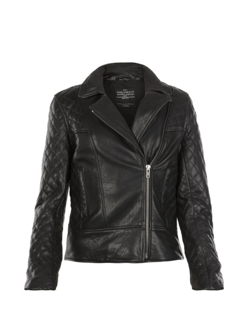 <p><a href="http://www.allsaints.com/women/leather_jackets/allsaints-rally-jacket/?colour=5&amp;category=651">All Saints</a> 'Rally' leather jacket, £395</p>