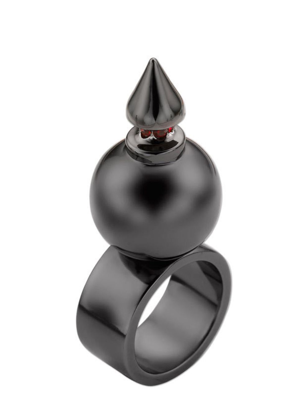 <p>Mawi dome spike hematite ring, £272, at <a href="http://www.kabiri.co.uk/dome-spike-hematite-ring.html">Kabiri</a></p>