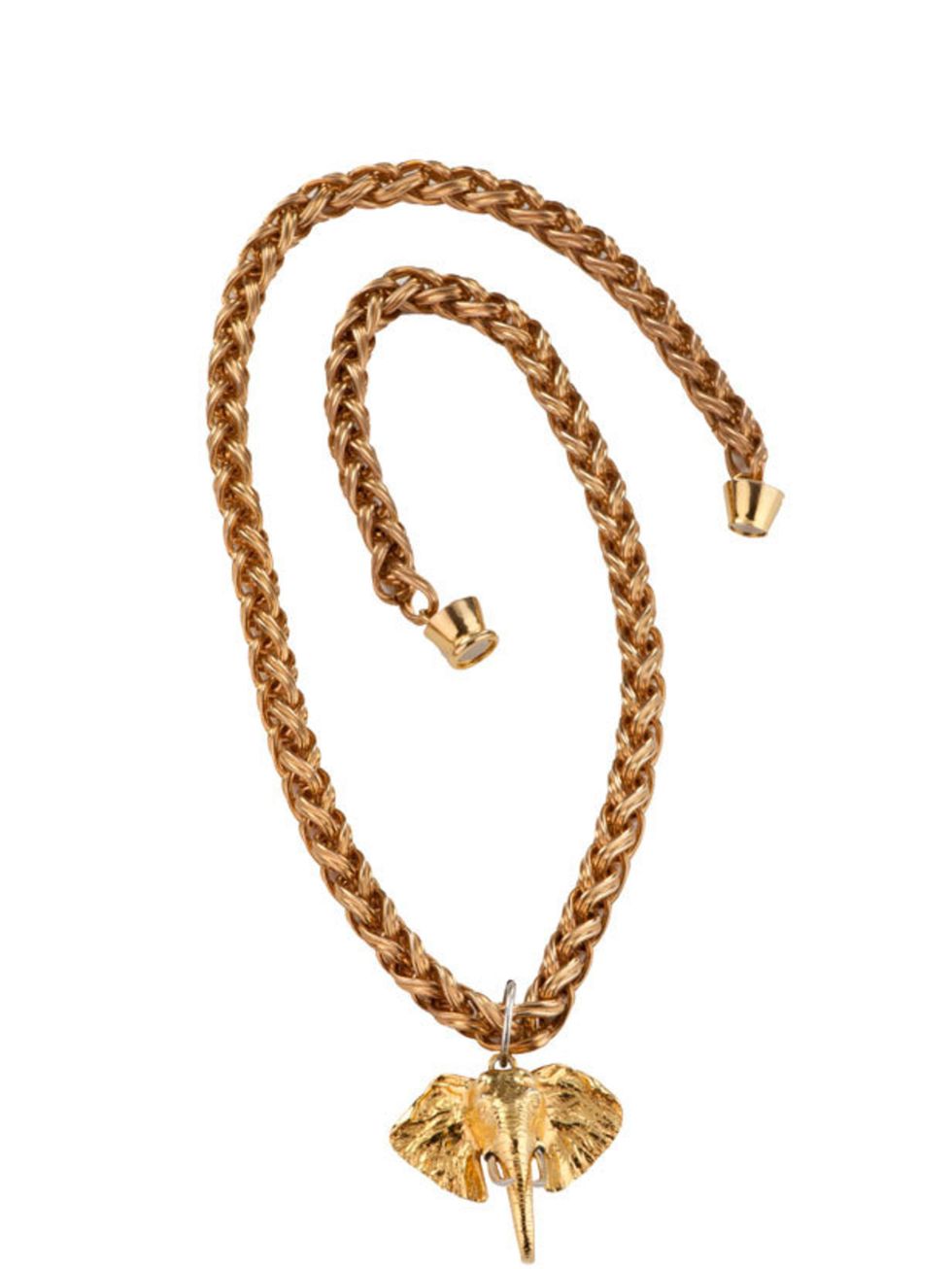 <p><a href="http://www.bexrox.com/product/elephant-vintage-necklace">Bex Rox</a> elephant necklace, £388</p>