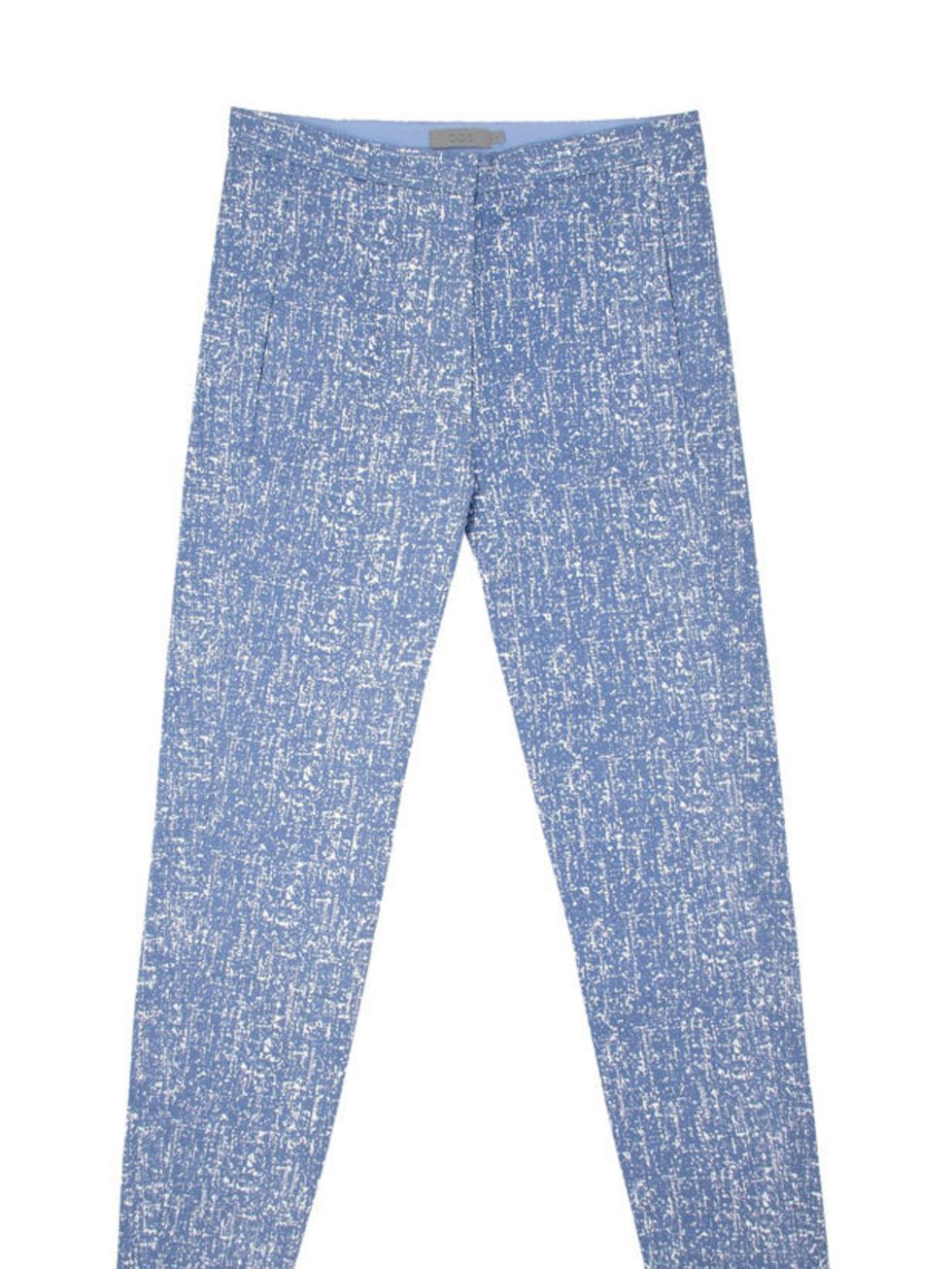 <p>Fed up of the cold weather? Then Coss new Spring drop (yes really), is sure to perk you up. Before its sandals and T-shirt weather, you can team these printed pants with ankle boots and chunky knits Cos printed trousers, £59, for stockists call 0207