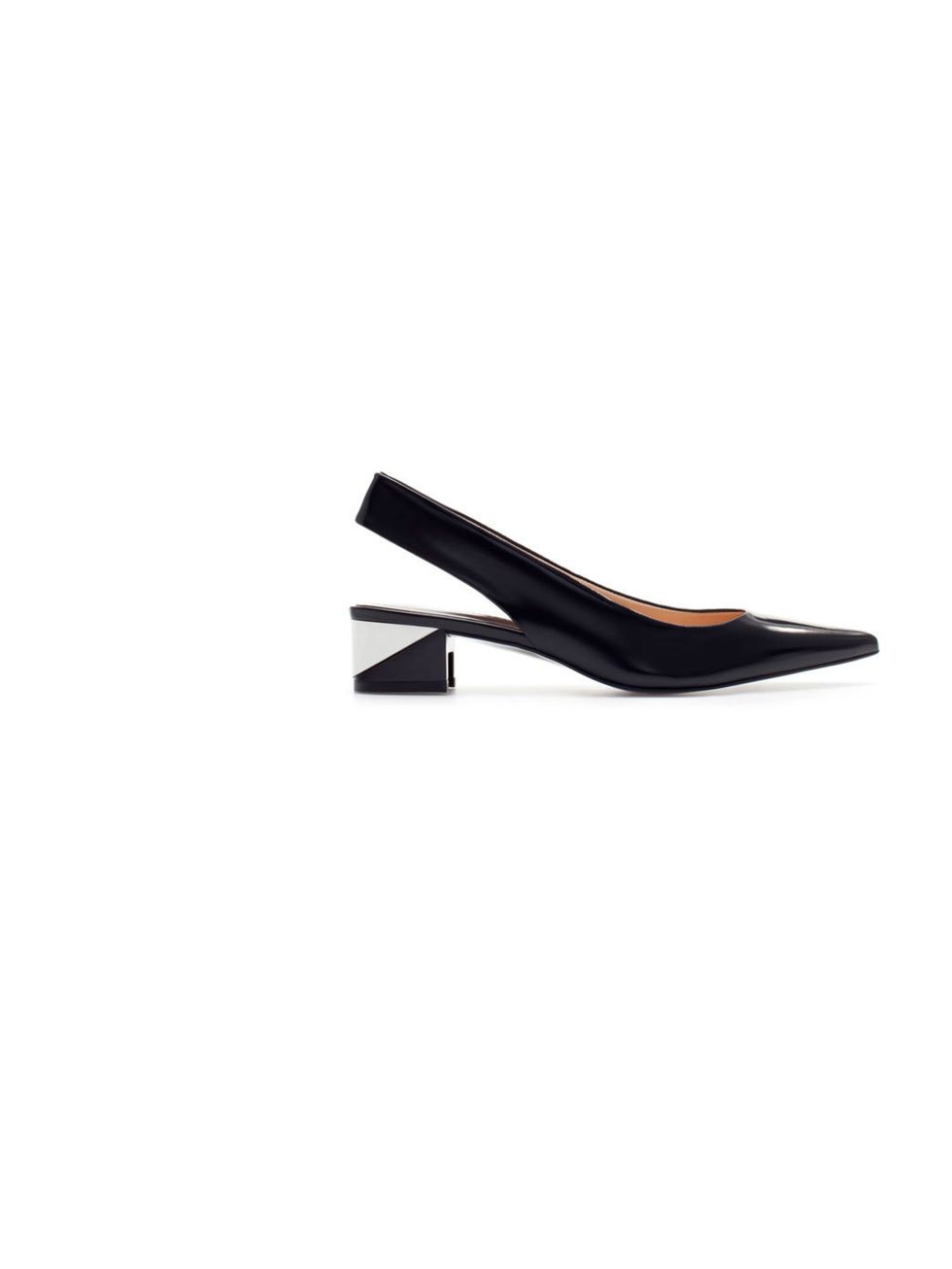 <p>A pair of well-polished black shoes is a menswear staple, and these sleek slingbacks are the perfect womenswear alternative!</p><p><a href="http://www.zara.com/uk/en/woman/shoes/combination-sling-back-c358009p1294570.html">Zara</a> shoes, £59.99</p>