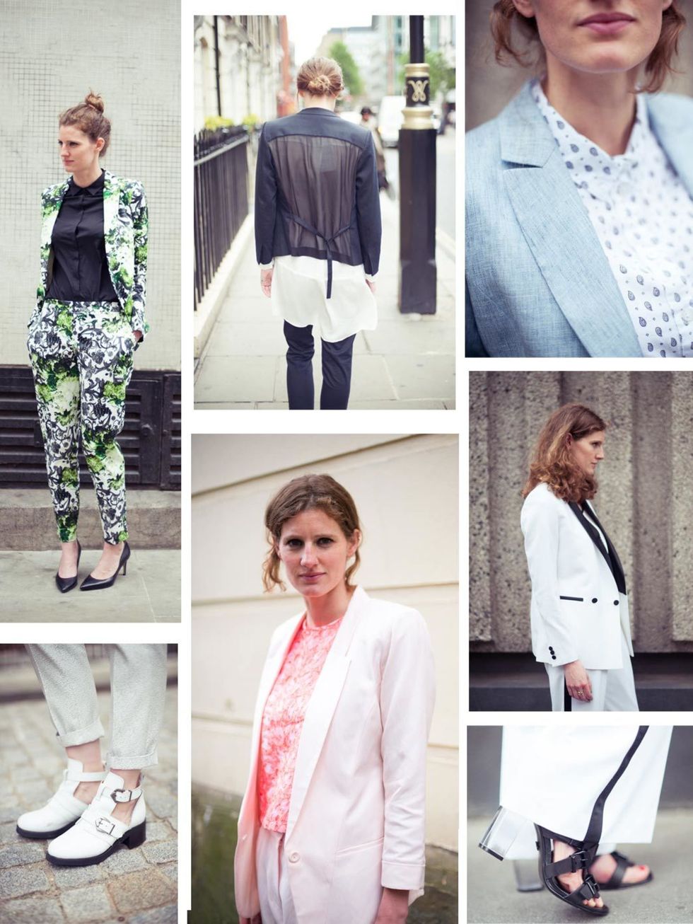 <p>If you like your working wardrobe more cool than corporate then dont overlook the power of a razor sharp trouser suit.This season its been given a modern update thanks to sheer panels, floral prints, mannish cuts and seventies glamour. Heres how ELL