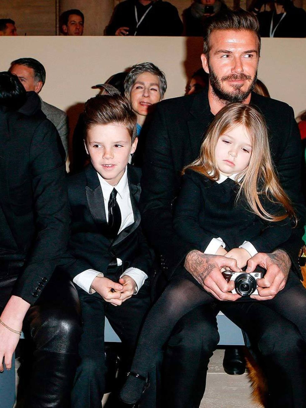 Harper Beckham at Victoria Beckham AW15