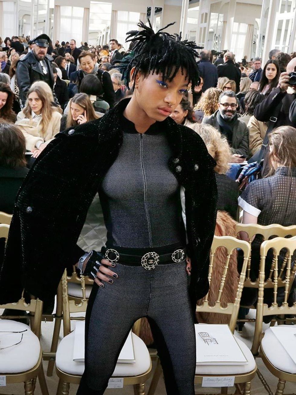 <p>Willow Smith at the Chanel AW16 show during Paris Fashion Week, March 2016.</p>