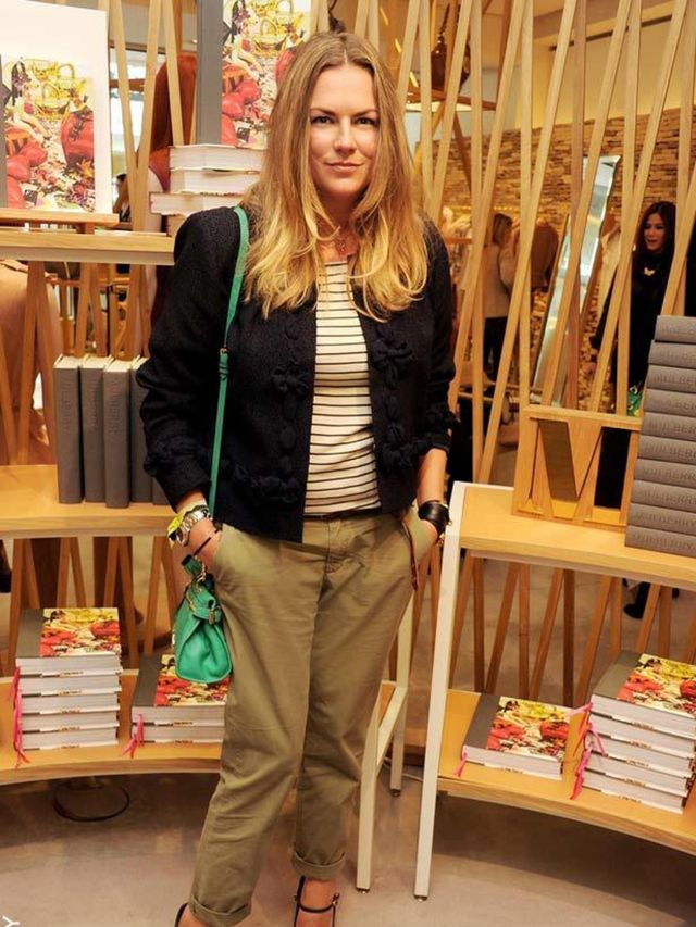 <p>Emma Hill at the Mulberry book launch</p>