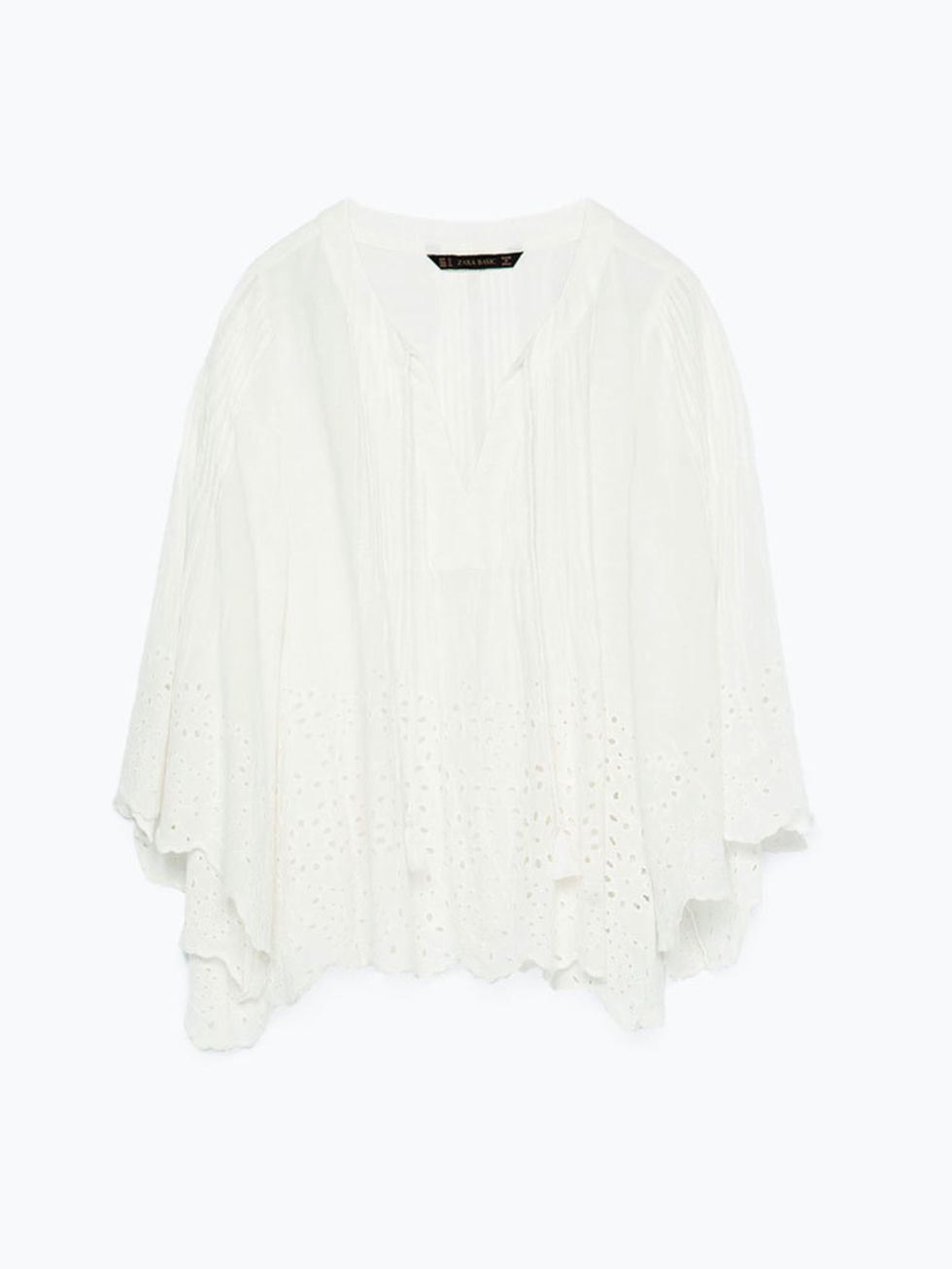 <p><a href="http://www.zara.com/uk/en/woman/tops/view-all/embroidered-blouse-c719021p2614523.html" target="_blank">Zara </a>blouse, £29.99</p>