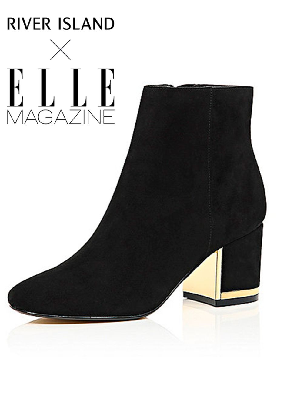 <p><a href="http://www.riverisland.com/women/shoes--boots/ankle-boots/black-suede-block-heel-boots-670571" style="line-height: 1.6;" target="_blank">River Island</a><span style="line-height:1.6"> boots, £65 (£48.75 with your 25% off River Island card)</sp