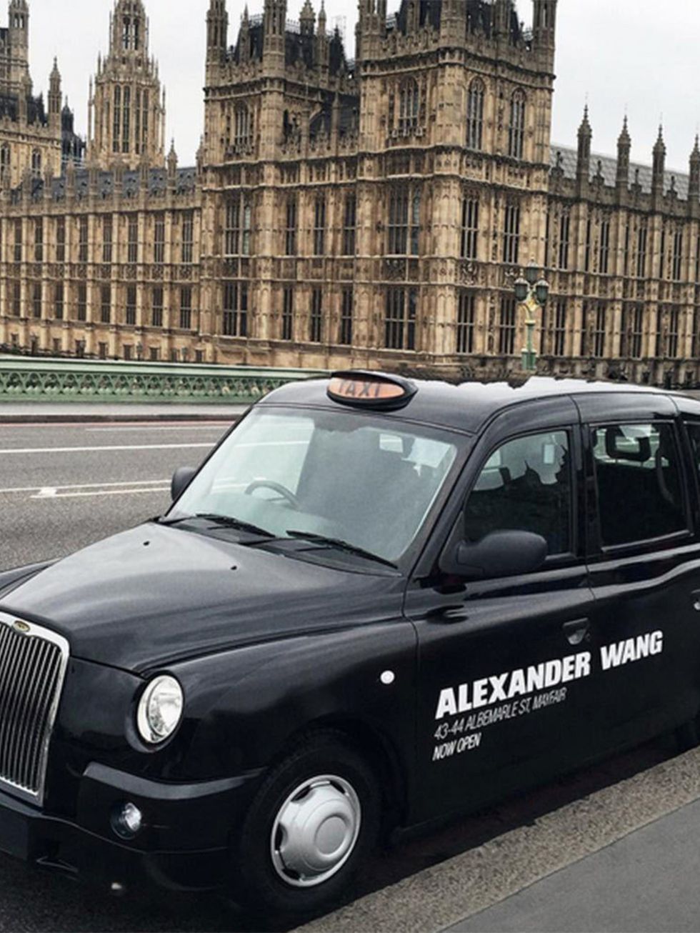 Alexander Wang (alexanderwangny)

The #AlexanderWang logo takes over black cabs to mark the opening of the new London Flagship store. Visit #AWLondon at 43-44 Albemarle Street in Mayfair #AWDebut
