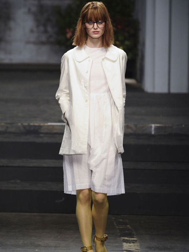 <p>Anastase has been championing the 3/4 length for a couple of seasons and now the rest of the industry has caught up. This is the key length for spring summer 2011. Everything from black silk cigarette pants to pencil dresses and gauze tube shifts follo