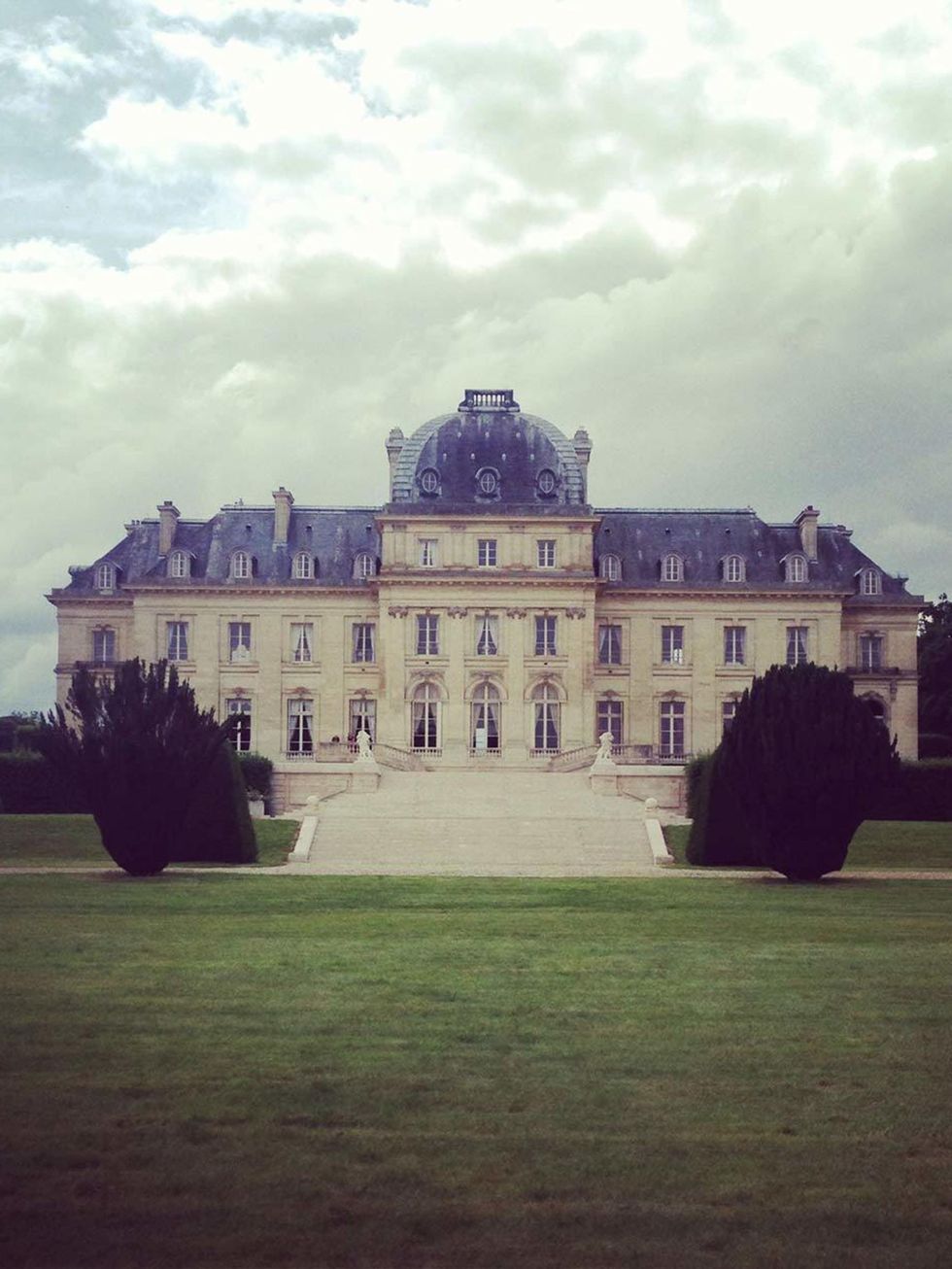 Our shoot location for the day - a ch&acirc;teau. Casual.