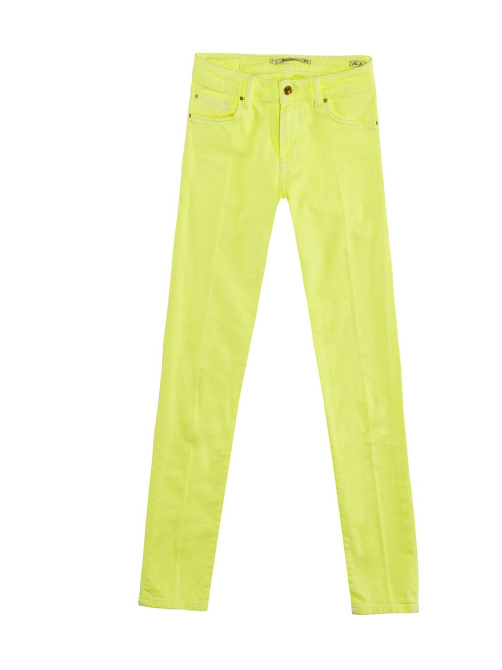 <p>For anyone wary of the neon trend , these affordable Zara jeans are the perfect way to test the water. Style with marl gray or white T-shirts... Zara neon yellow jeans, £35.99, for stockists call 0207 534 9500</p>