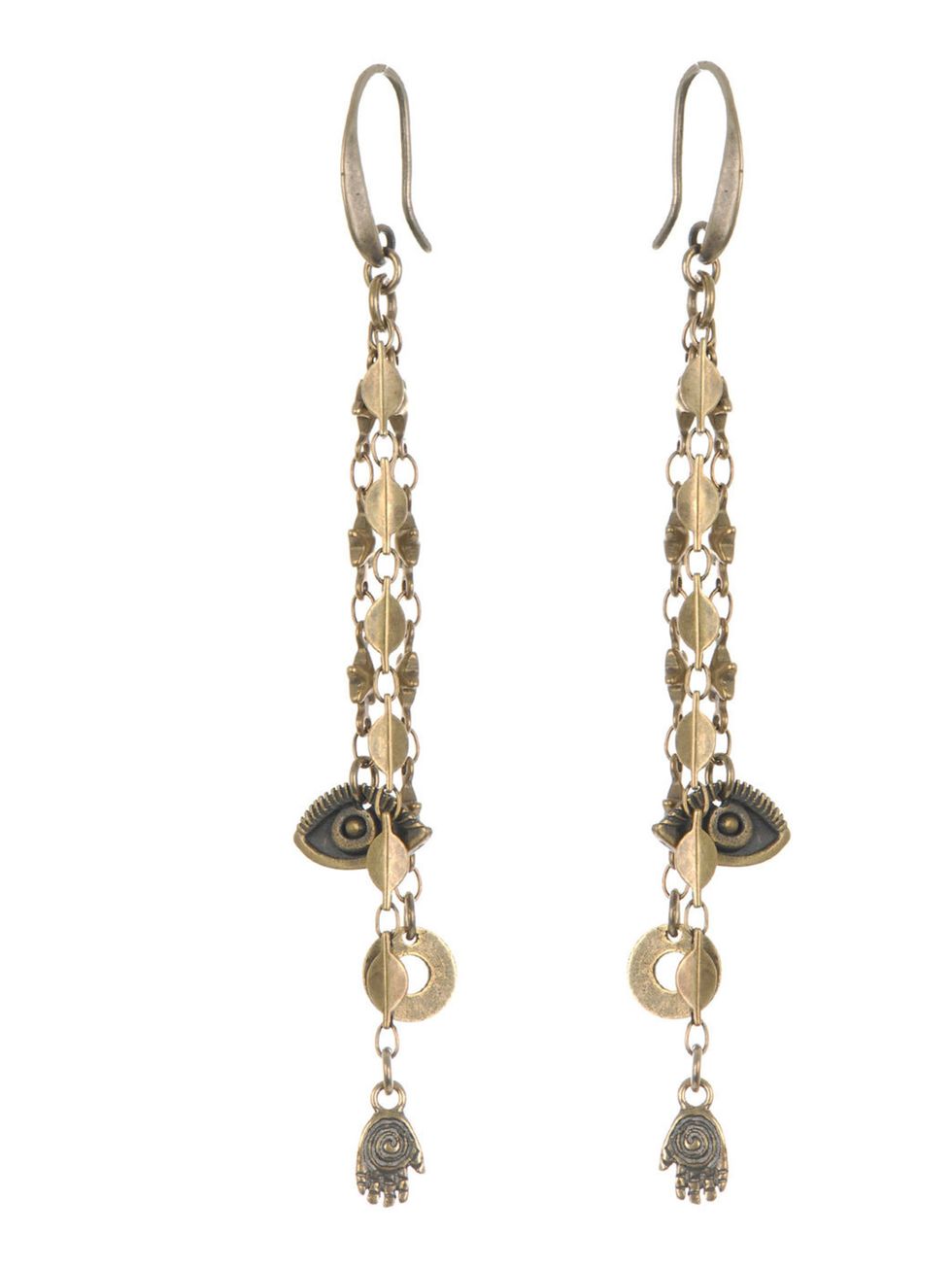 <p>Evil eye jewellery is the cool girl must-have right now, and you cant get better than Isabel Marants new earrings Isabel Marant evil eye earrings, £65, at <a href="http://www.matchesfashion.com/">Matchesfashion.com</a></p>