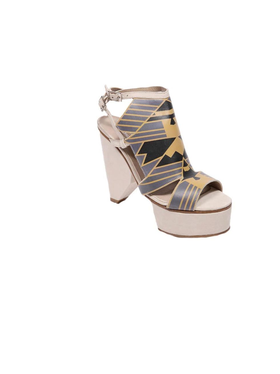<p>Surface to Air 'Art-Deco' platform sandals, £320, at <a href="http://www.urbanoutfitters.co.uk/surface-to-air-natural-art-deco-platform-shoes/invt/5316417568825/&amp;bklis">Urban Outfitters</a></p>