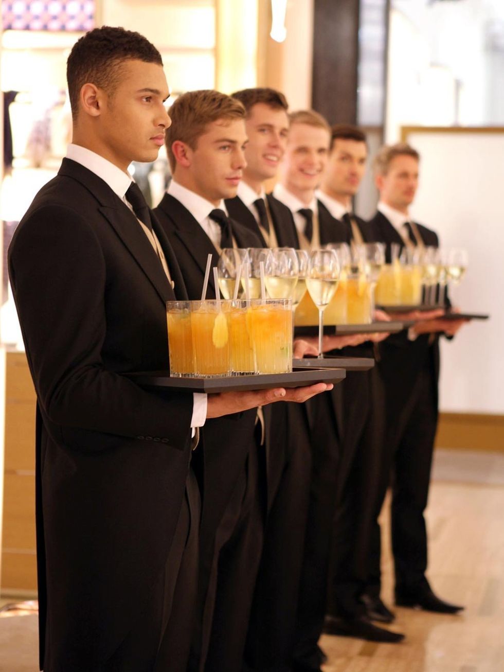 <p>Waiter at the Louis Vuitton Townhouse</p><p><a href="http://www.elleuk.com/catwalk/designer-a-z/louis-vuitton/spring-summer-2014"></a></p><p><em><a href="http://www.elleuk.com/fashion/what-to-wear/elle-wears-louis-vuitton">ELLE wears Louis Vuitton</a><