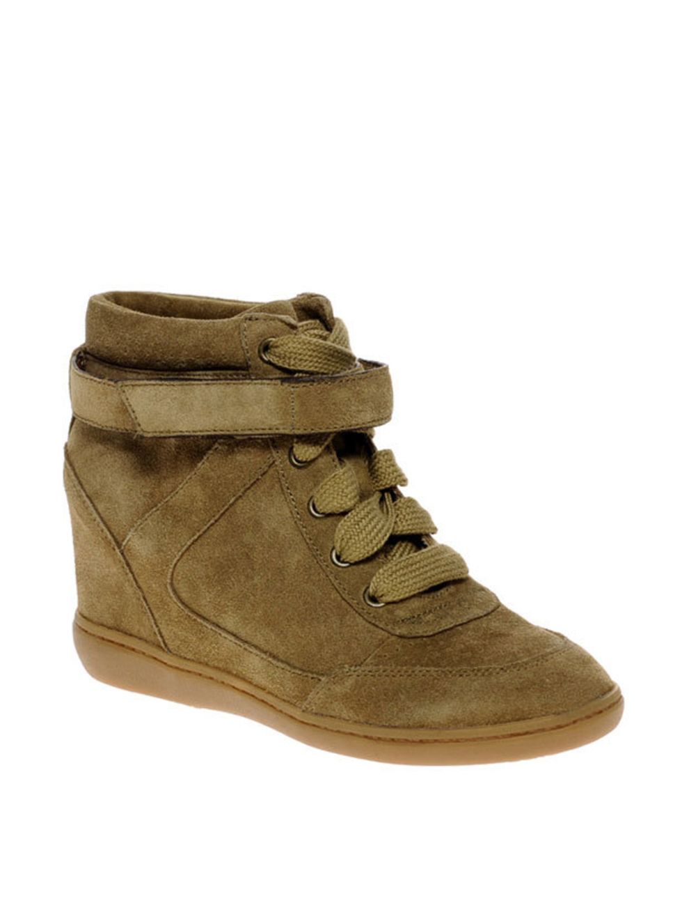 <p><a href="http://www.aldoshoes.com/uk/trends/call-of-the-wild/women/86873784-netz/37">Aldo</a> taupe suede wedge trainers, £80</p>