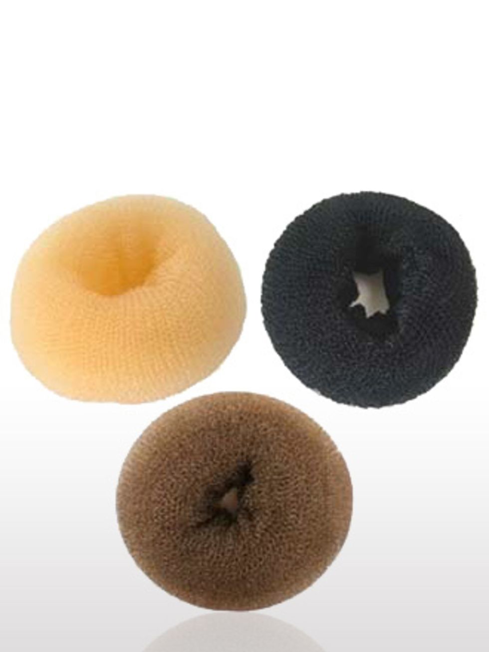 <p>Whether you want a dolly bun, or just more body in the crown, a donut should be your new best friend. They work as the sturdiest base for updos ever.</p><p>Hair Donuts, £1.99 by <a href="http://www.pretty-pieces.co.uk/Hair-Donut-p/s08thanc11.htm">Prett